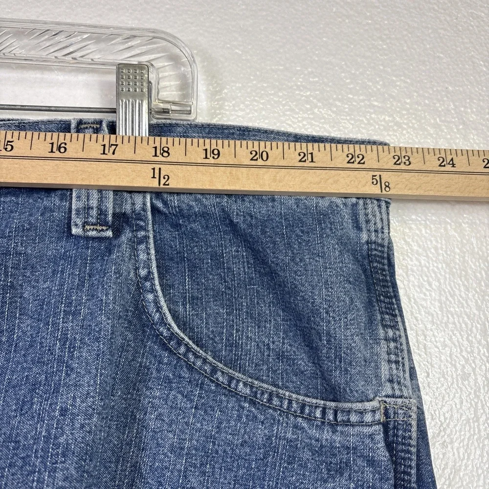 Wrangler Carpenter Shorts Mens Sz 46 Blue Denim Work‎ Construction Utility
